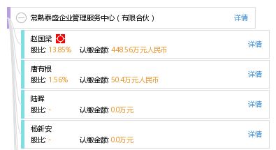 常熟泰盛企業管理服務中心（有限合伙） 專業企業管理服務解析